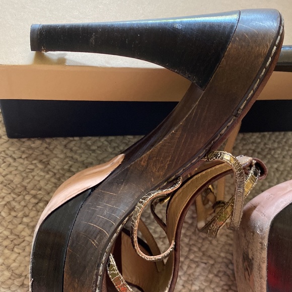 Alessandro Dell’Acqua Canapone Zebra platform strappy sandals 39/9 - Picture 9 of 11